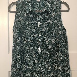 Amour Vert Riley Silk Sleeveless Shirt